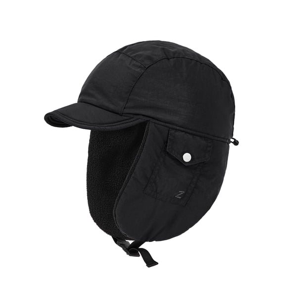 Zando Men Trapper Hat Waterproof Winter Hat with Ear Flaps Warm Fleece Lined Baseball Cap for Cold Weather