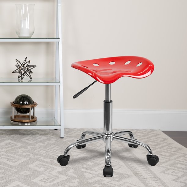 Adjustable Height Task Stool with Tractor Seat, Multiple Colors