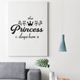 thumbnail image 3 of thovorrnl Princess Wall Decals Stickers, Black Wall Sticker for Girl's Room, 18''x13'' Removable Peel and Stick Room Decor for Bedroom Playroom, 3 of 7