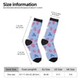 thumbnail image 5 of Yiaed Strawberry And Flowers Print Great elasticity Crew Socks Sports socks for Men and Women, 5 of 5