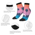 thumbnail image 5 of Sigee Beach with Palm Trees for Crew Soft Moisture-wicking Socks ,Cushion Moisture Wicking Boot Socks for Men and Women, 5 of 7