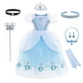 thumbnail image 2 of Vestido de princesa de Disney para niñas, vestido de baile de Navidad y Halloween, disfraz de Cenicienta para niñas, faldas para niños para fiesta de cumpleaños 140 Gao Jinjia LED, 2 of 2