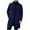 Navy-C, variant on Mens Trench Coat Single Breasted Mid Long Jacket Casual Windbreaker Lapel Button Overcoat with Pocket Navy