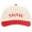 Creme/Red, variant on Upside Down Mama Embroidered Baseball Cap Two Tone Design Adjustable Snapback Hat (Creme/Black)