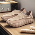thumbnail image 3 of Men's Slip‑on Perforated Platform Casual Shoes, Soft Upper Daily Footwear for Walking and Casual Outings, 3 of 9