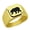 Gold, variant on Polar Bear Stainless Steel Signet Ring