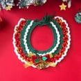 thumbnail image 5 of Kumdkd Handwoven Wool Christmas Pet Scarf – Festive Holiday Neckwear for Dogs & Cats (9.8" Adjustable Collar, Multicolor), 5 of 6