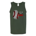 thumbnail image 2 of Wild Bobby, Baseball Fingerprint It's In My DNA, Sports, Men Graphic Tank Top, Forest Green, Large, 2 of 5