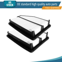 YXPCARS 2PCS Front Engine Air Filter for Honda CR-V 2015-2016 L4 2.4L, New Air Filter Replacement (CA11945, 172205LAA00)