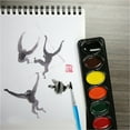 thumbnail image 4 of BAZIC 8-Color Semi-Moist Watercolor Set with Brush, 4 of 7