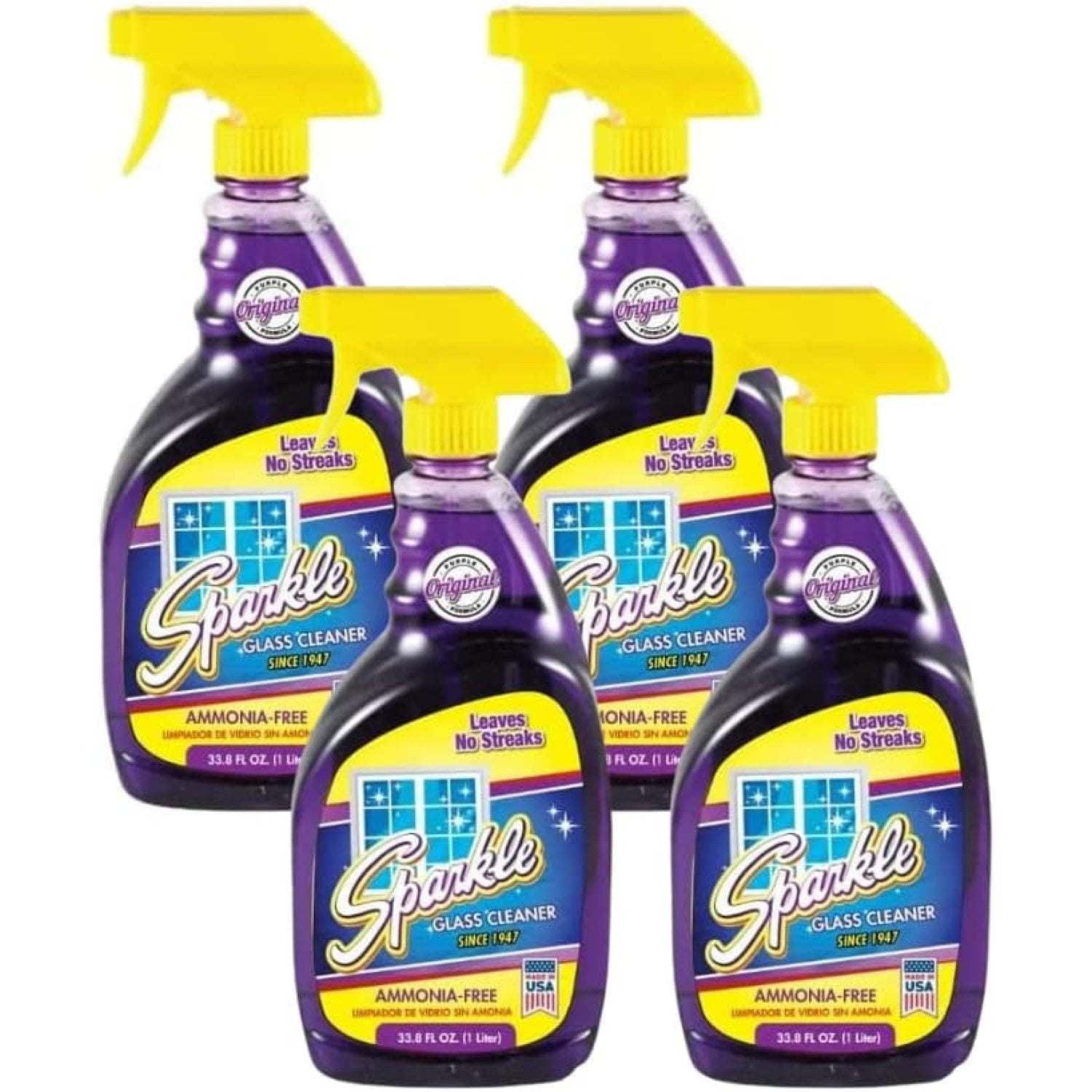 CintBllTer Glass Cleaner, Ammoniafree, 33.8 Fl Oz (33.8 Fl Oz, Pack of