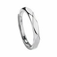 thumbnail image 1 of Anillo Ajustable para Pareja de Plata Italiana 925 Negro y Anillo para Hombre y Mujer Un Anillo Ligero y Lujoso para Amantes, 1 of 2