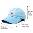 thumbnail image 3 of DALIX Lacrosse Mom Hat Women's Baseball Caps Unstructured Dad Hats in Light Blue, 3 of 7