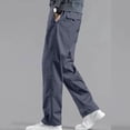 thumbnail image 3 of Guluxicc Chino Pants for Men Elastic Waist Straight-Leg Trousers Classic Fit Summer Business Casual Pants with Pockets, 3 of 4