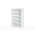 thumbnail image 2 of Bookcase with 5 Shelves Halifax Solid Wood in White, 2 of 5