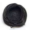 thumbnail image 3 of Onedor Synthetic Fiber Hair Extension Chignon Donut Bun Wig Hairpiece (8A - Light Chestnut Brown) …, 3 of 5