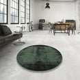 thumbnail image 4 of Ahgly Company Machine Washable Indoor Rectangle Traditional Charcoal Black Area Rugs, 8' x 12', 4 of 7