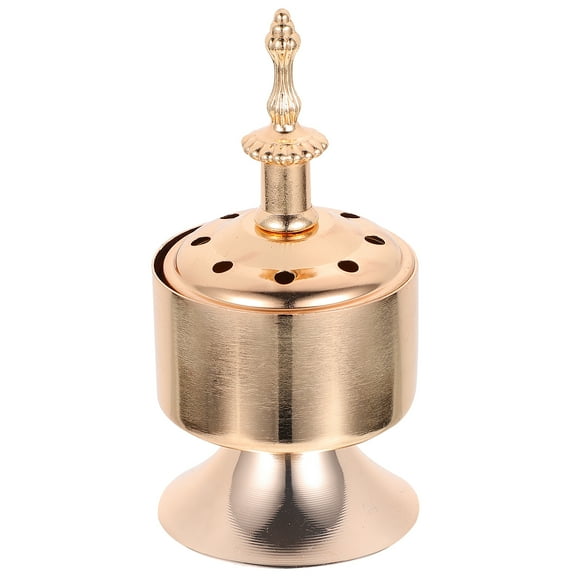 Incense Burner Holder Bakhoor Frankincense Waterfall Insence Censer Charcoal Arabian Cones Metal Stick Flowing Water