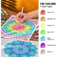 thumbnail image 4 of Shuttle Art 260 Pack Gel Pens Set 220% Ink Gel Pen for Adult Coloring Books Art Markers 130 Colored Gel Pens Plus 130 Refills, 4 of 9