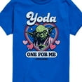 thumbnail image 3 of Star Wars - Valentine Yoda One For Me - Toddler And Youth Short Sleeve Graphic T-Shirt, 3 of 5