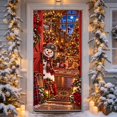 thumbnail image 5 of Christmas Snowman Door Cover Decoration,Christmas Photo Booth Props for Winter Party Decorations,35x71Inch, 5 of 6