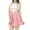 Pink, variant on XVJRHAK Flowy Maxi Skirt Women's Sexy Hollow Out Mesh A Line Suspender Student Skirt (Red,XL)