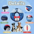 thumbnail image 5 of BEBANG Dog Recovery Cone, Comfy Inflatable Dog Collars for After Surgery, Dual-Sided Pattern Donut Collar for Dogs Cats, Not Block Vision(L), 5 of 8