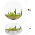 thumbnail image 1 of XDDJA Cactus Set of 4 Round Coaster for Drinks, Absorbent Ceramic Stone Coasters Cup Mat with Cork Base for Home Kitchen Room Coffee Table Bar Decor, 1 of 5