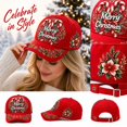 thumbnail image 2 of Basysin Christmas Printed Baseball Cap Adjustable Hat Lightweight Casual Sun Hat Breathable Outdoor Daily Headwear for Men Women Hat, 2 of 5
