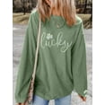 thumbnail image 3 of LUCKY Rhinestone Round Neck Long Sleeve Sweatshirt, 3 of 4