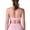 Pink, variant on Arlun Womens Soft Strappy Sports Bras Thin Padded Spaghetti Straps Gym Workout Sleeveless Crop Tank Tops Solid Color Stylish Backless Bralettes for Running and Fitness Yellow XL