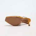 thumbnail image 2 of On feet & in love Women's Peep Toe Slingback Stilettos - D'Orsay Cutout Elastic Strap Stiletto Dress Pumps Heels,Turmeric Brown,9.5, 2 of 7