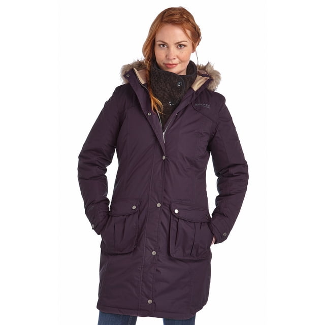 Regatta - Cazadora / Abrigo Parka impermeable Modelo Lillier Heritage Colección Great Outdoors para mujer señora (Ciruela Vino) Regatta UTRG1123_P