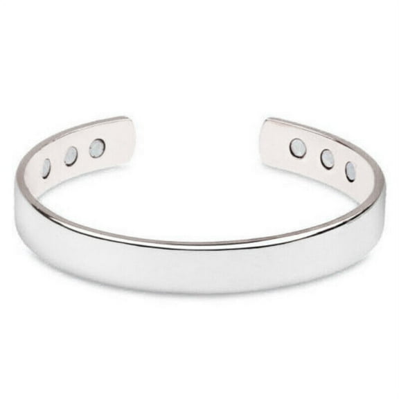 Magnetic Copper Energy Therapy Bracelet Bio Arthritis Pain Relief Mens Women Sliver