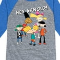 thumbnail image 3 of Hey Arnold! - Group Shot - Toddler And Youth Raglan Graphic T-Shirt, 3 of 6