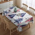 thumbnail image 2 of Merry Christmas Table Cover Waterproof Spillproof Tablecolths Table Covers Triangle Tree Gingerbread Man Table Cover for Party Picnic Dinner Decor Rectangle,60x84inches, 2 of 5