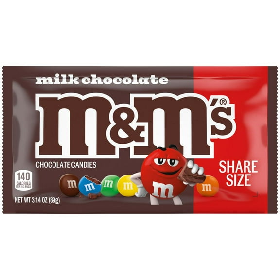 M&M'S Milk Chocolate Candy - Share Size - 3.14 oz