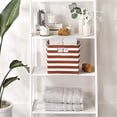 thumbnail image 4 of DII Polyester Cube Stripe Cinnamon Square 11x11x11, 4 of 4