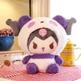 thumbnail image 1 of 70cm Sanrio My Melody Kuromi Cosplay Panda dibujos animados Anime lindo peluche juguetes Kawaii muñeca de peluche suave niña regalo de cumpleaños, 1 of 4