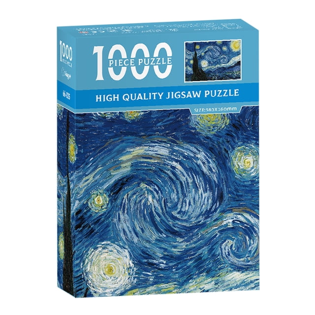 1000 Uds pinturas famosas rompecabezas alivio del estrés pintura al óleo rompecabezas para niños niño Hugtrwg Para estrenar