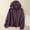 Purple, variant on Sentmoon Womens Athletic Tops Quick Dry Long Sleeve Tops for Women Solid Color Hooded Neck Soft Regular Fit Fishing Shirts for Fishing and Outdoor XL