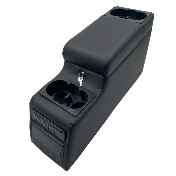 Truck Center Console Truck Seat/Bench Organizer for Jeep CJ5 1976-1983,Jeep CJ7 1976-1986,Jeep Wrangler(YJ) 1987-1995（Black）