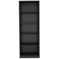 thumbnail image 4 of Walmart Exclusive Black 4 Shelf Bookcase, Multi-Tier Storage Organizer for Home & Office, 4 of 5
