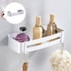 thumbnail image 1 of Estante de Esquina Estante de Baño Montado en Pared Estante de de Baño de Aluminio ado Cepildo Estante de Baño Soporte de Champú Estante Pta cuadrada Baoblaze carrito de bañera, 1 of 7