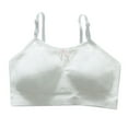 thumbnail image 5 of 2 Pack Girls Bras 9-18 Years Wireless Padded Bralettes Juniors Teens Casual Solid Stretchy Pullover Breathable Adjustable Training Underwear Bra, 5 of 8