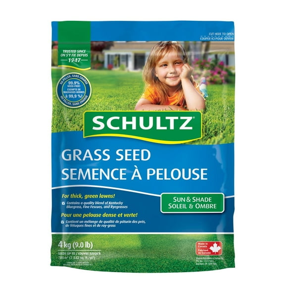 Schultz Grass Seed, Schultz Sun and Shade Mix 4kg