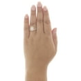 thumbnail image 6 of 14K Rose Gold Oval Solitaire Diamond Flower Halo Engagement Ring Bridal Set 1 CT, 6 of 6