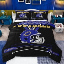 Castle Fairy Football Print 3 Pieces Queen Comforter Set for Kids Children Teens,Sport Theme Ultra Soft Bedding Sets,Ball Gamer Bedding Comforter Set Breathable,Ultra Soft Home Decor,Reversible