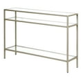 thumbnail image 4 of Evelyn&Zoe Siviline 42" Wide Rectangular Console Table, Satin Nickel, 4 of 7