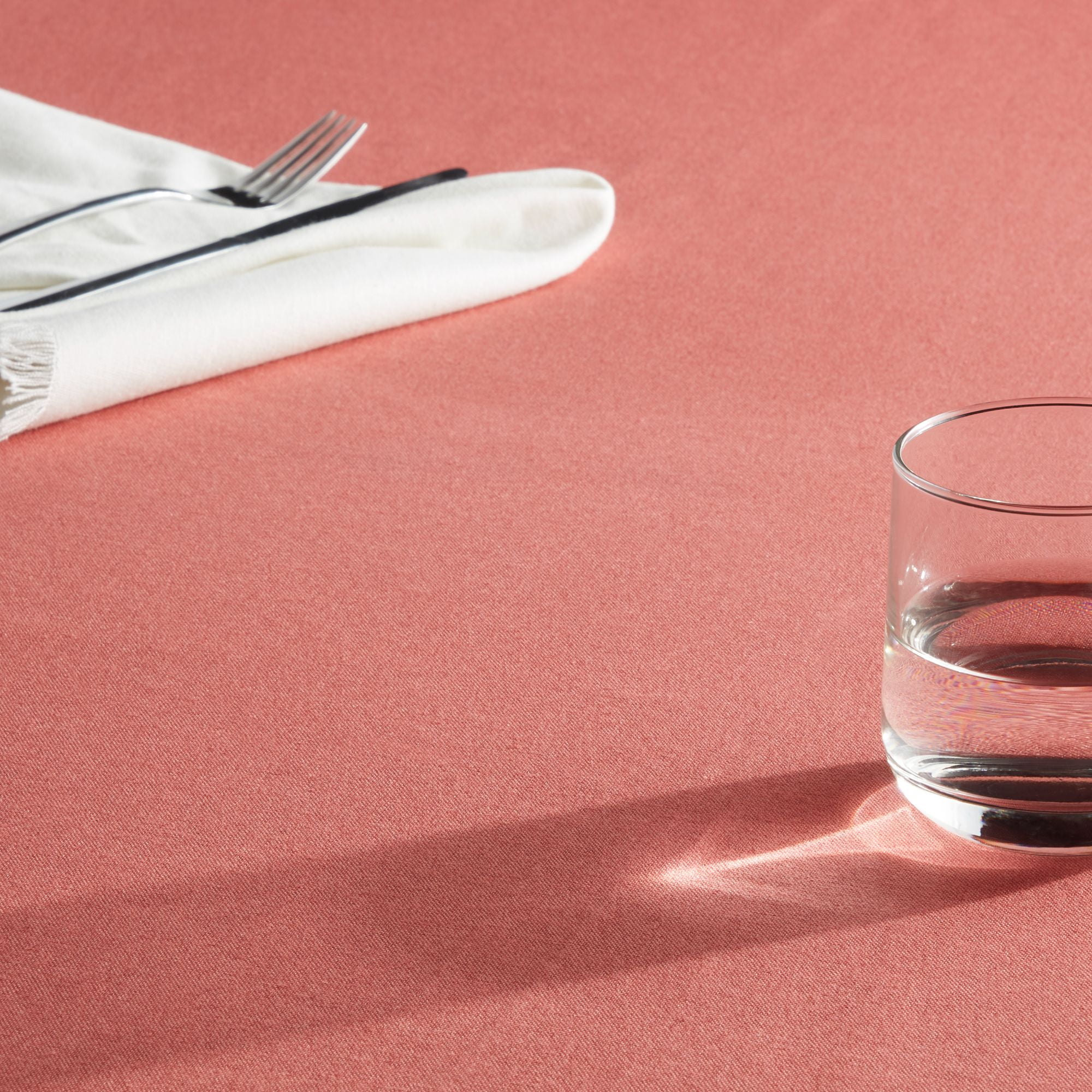 Mainstays Yale Fabric Tablecloth, Brick, 60"W x 84"L Rectangle